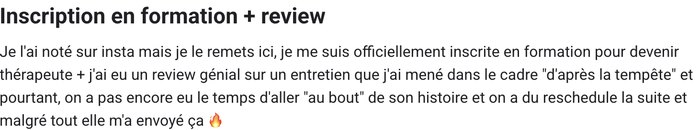 Témoignage client